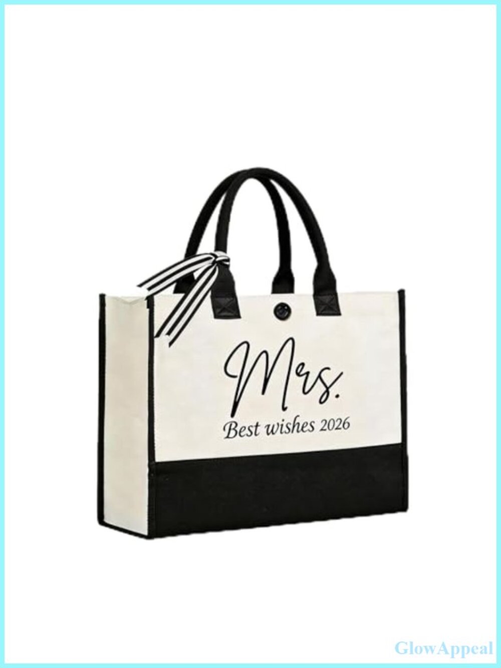 Canvas Tote Bag Mrs Bridal Shower Wedding Gift Bachelorette